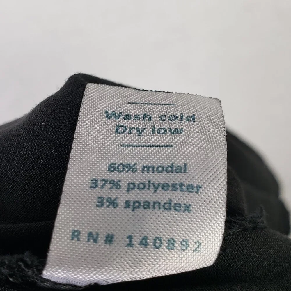 Marine Layer Allison Pants Trousers Black size L Minimalist Casual Sustainable - Picture 10 of 13